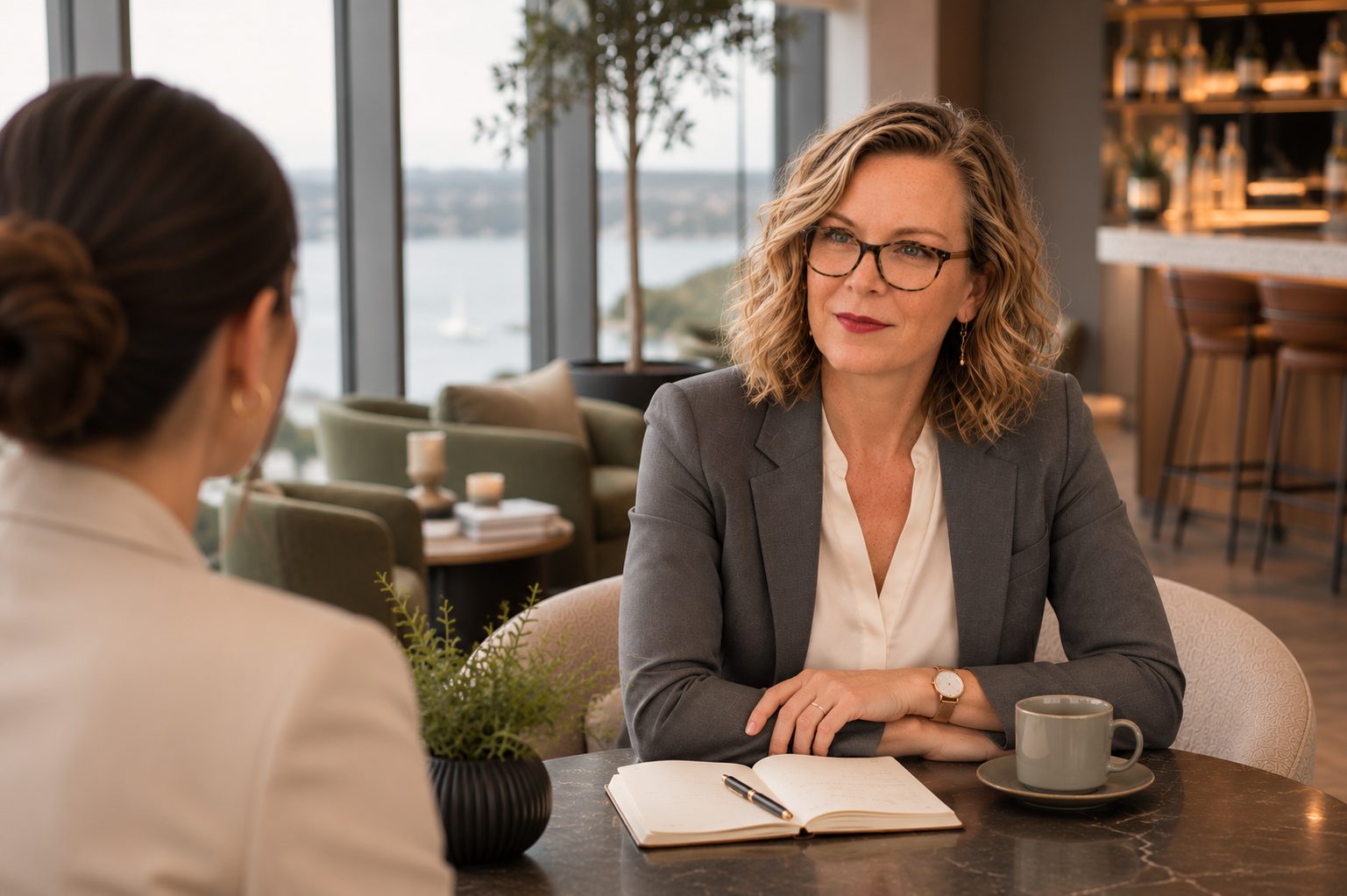 A private one-to-one advisory conversation